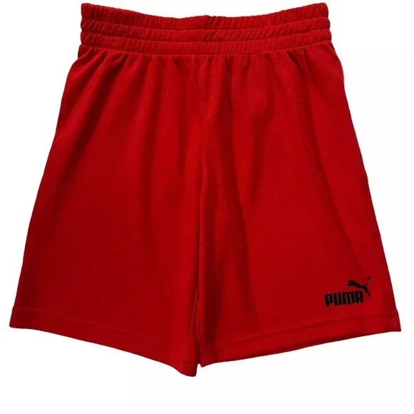 Puma Little Boy's Shorts &‎ T Shirt Set Size 5-6 Black/Red Breathable Quick Dry - Picture 4 of 9